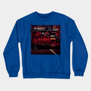 Cyberpunk Tokyo Ramen Food Truck Crewneck Sweatshirt